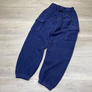 Prospirit Cargo Pants Men Size S Blue Fleece Elastic Waist Joggers Drawstring